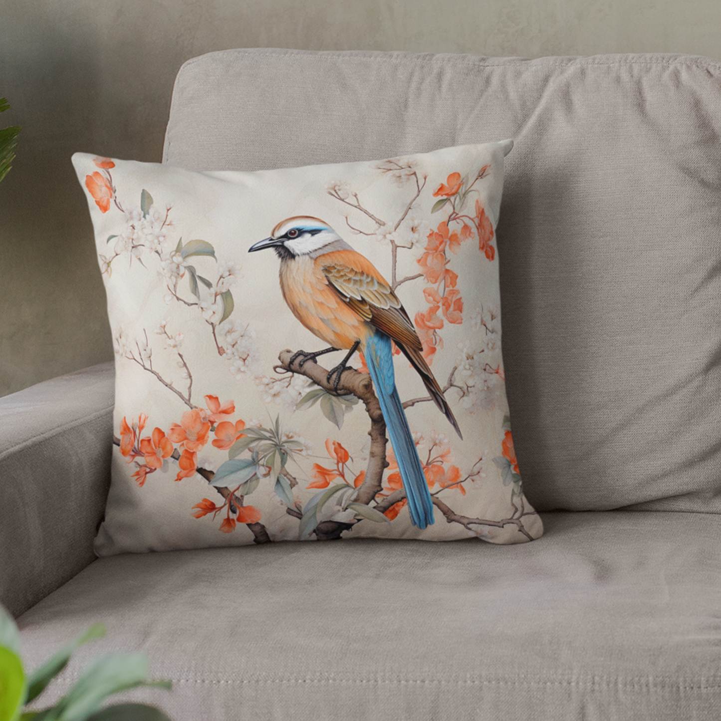 Bird on the Tree Cushion