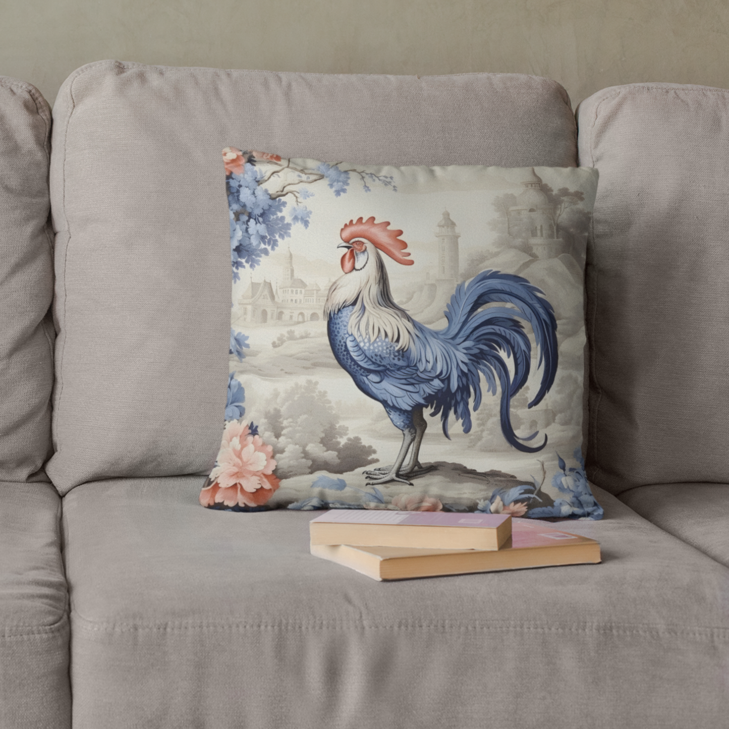 French Farmhouse Rooster Cushion