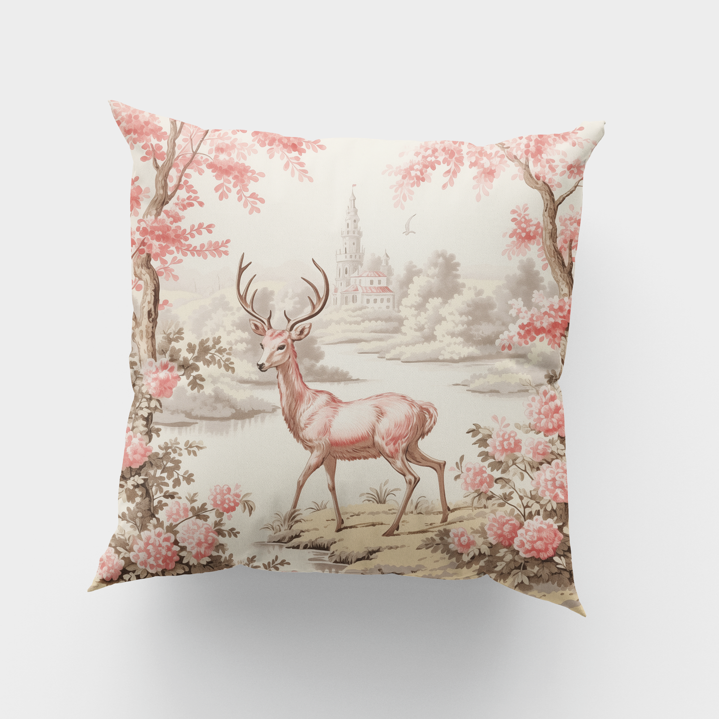 Deer by the River Cushion