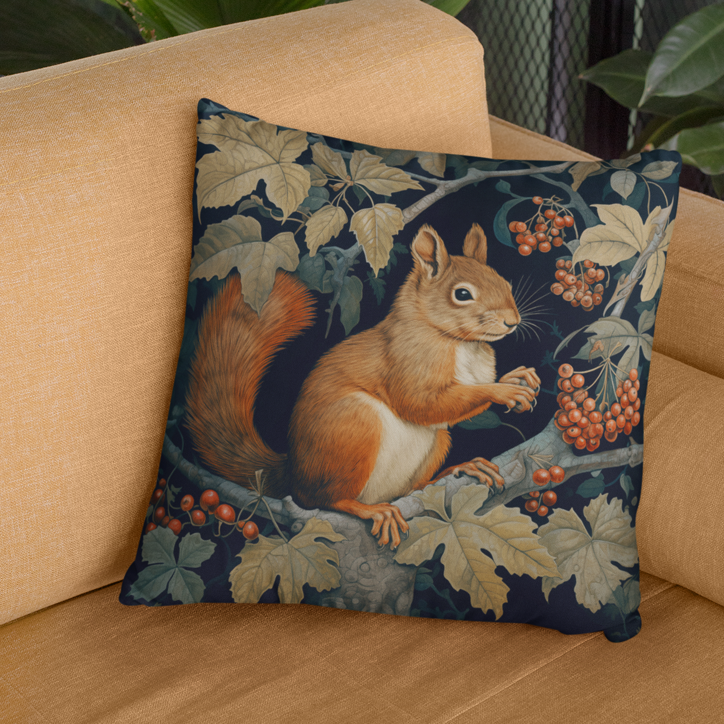 Squirrel on the Tree Cushion