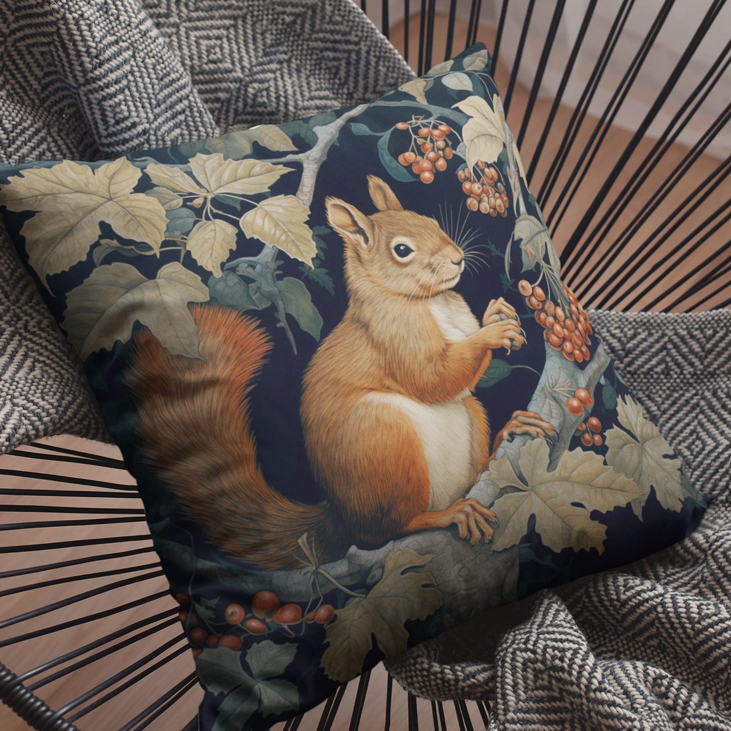 Squirrel on the Tree Cushion