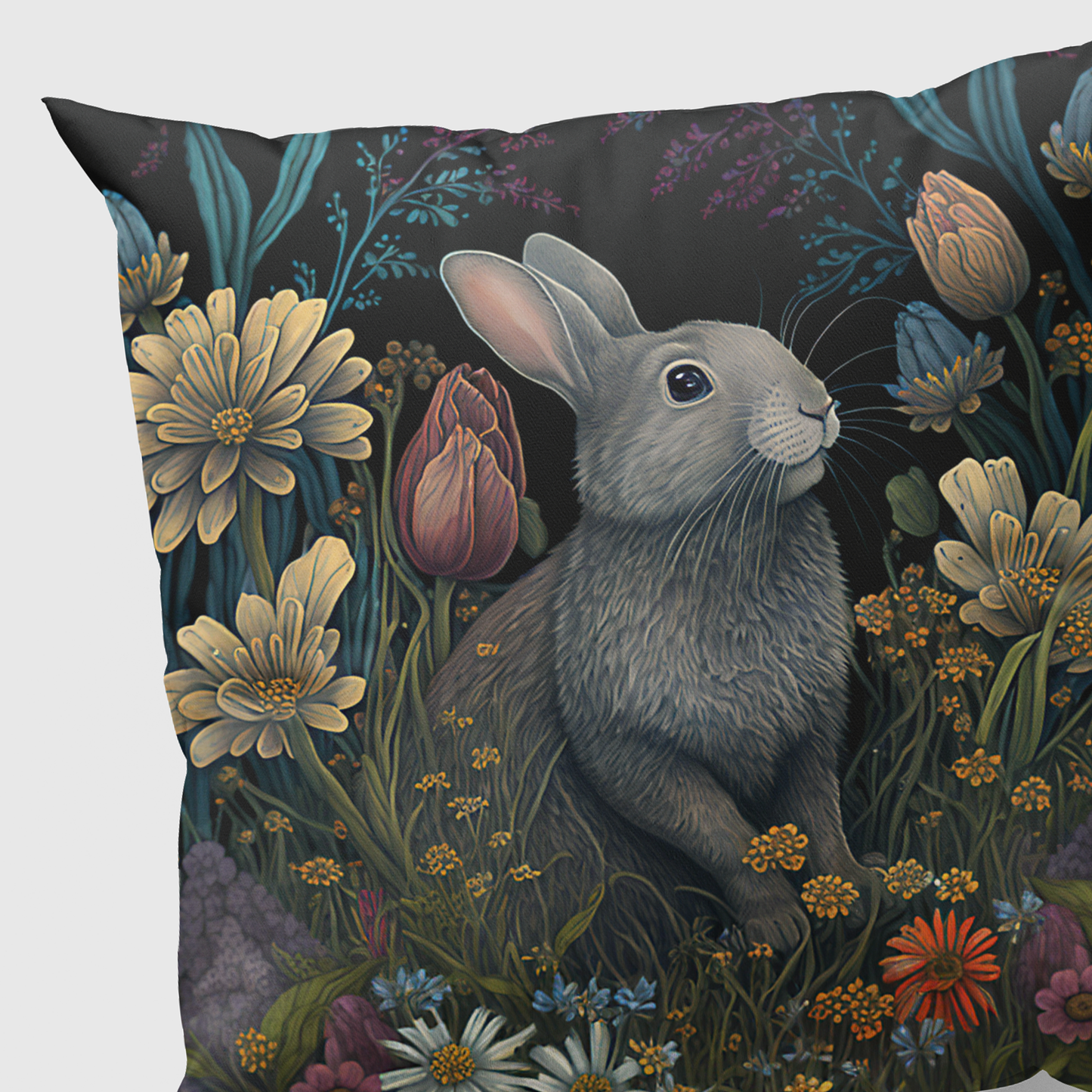 Bunny in the Garden Cushion