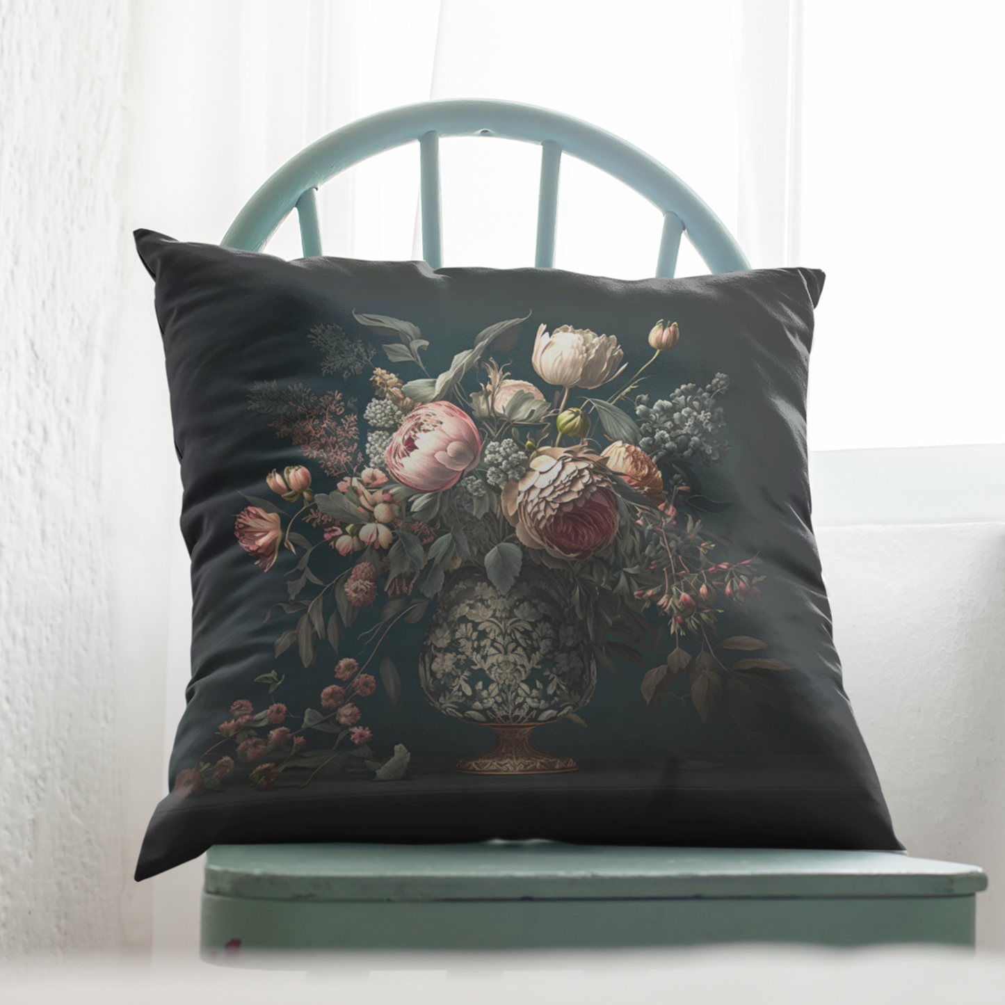 Flowers in Vase Cushion