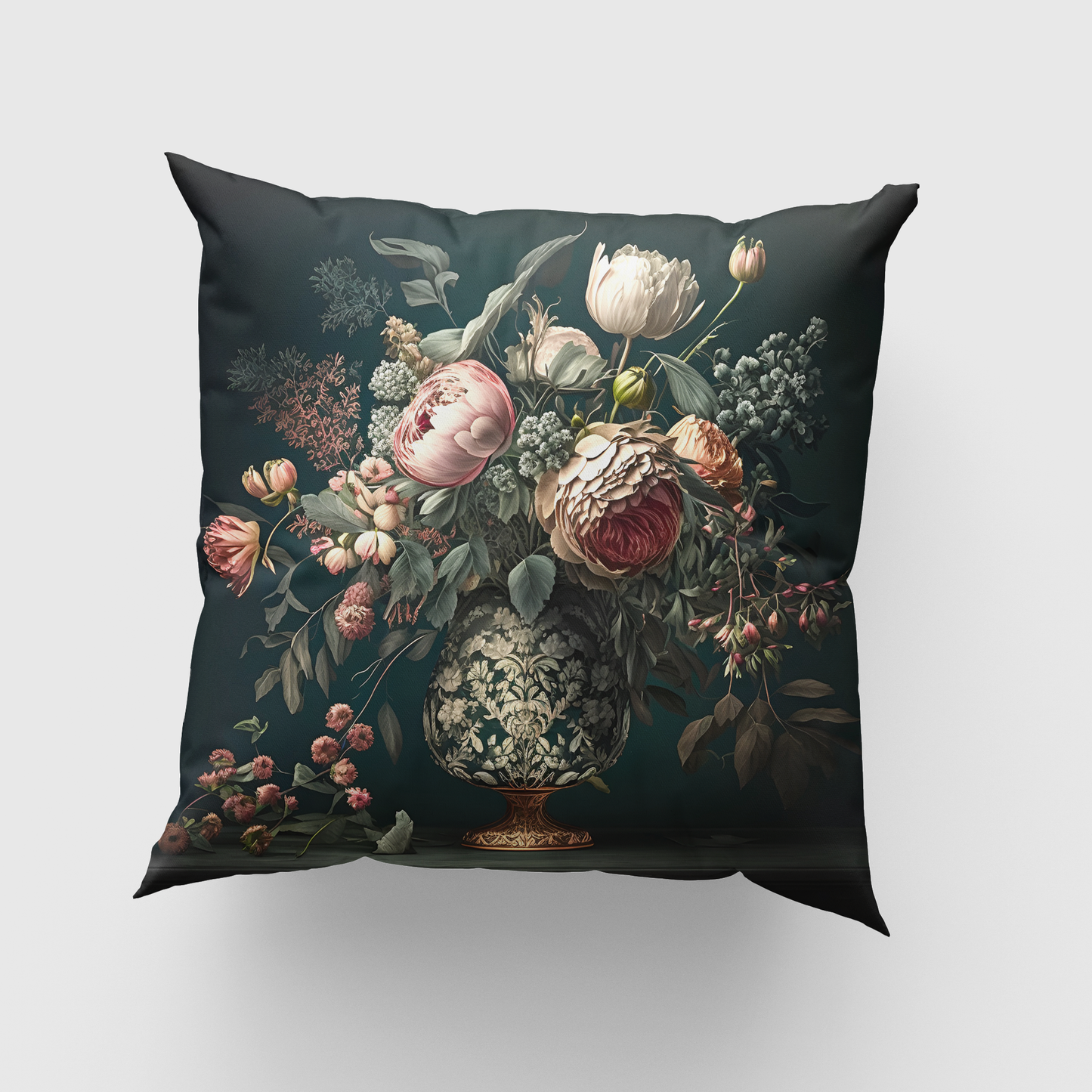 Flowers in Vase Cushion