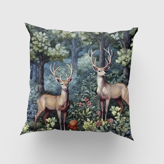 Deers in the Forest Cushion