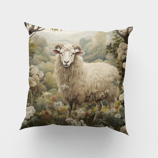 Sheep in the Forest Cushion