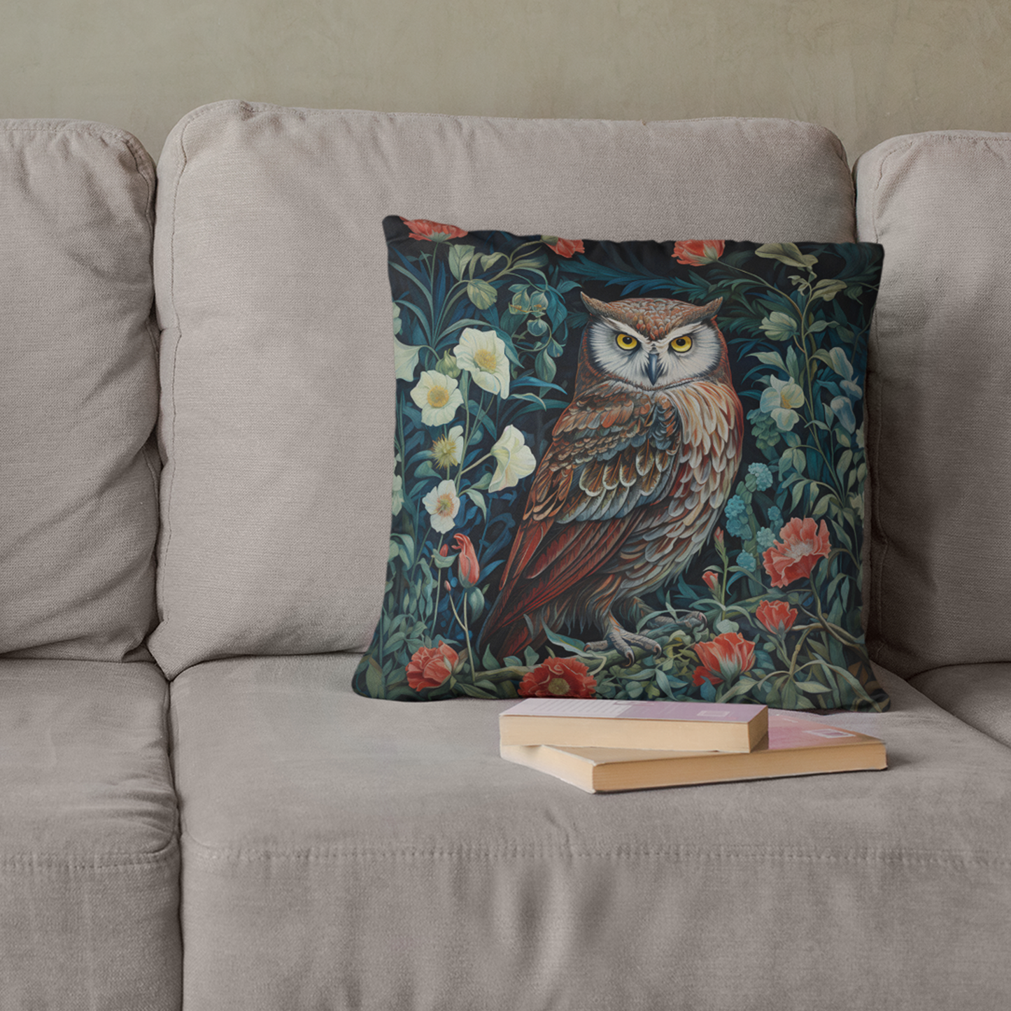 Owl in the Forest Cushion