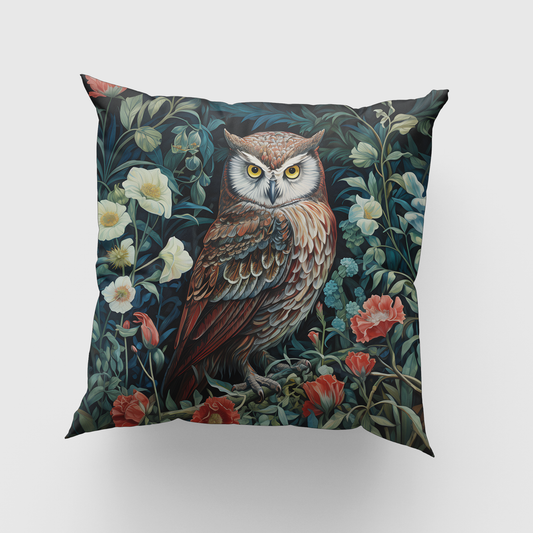 Owl in the Forest Cushion