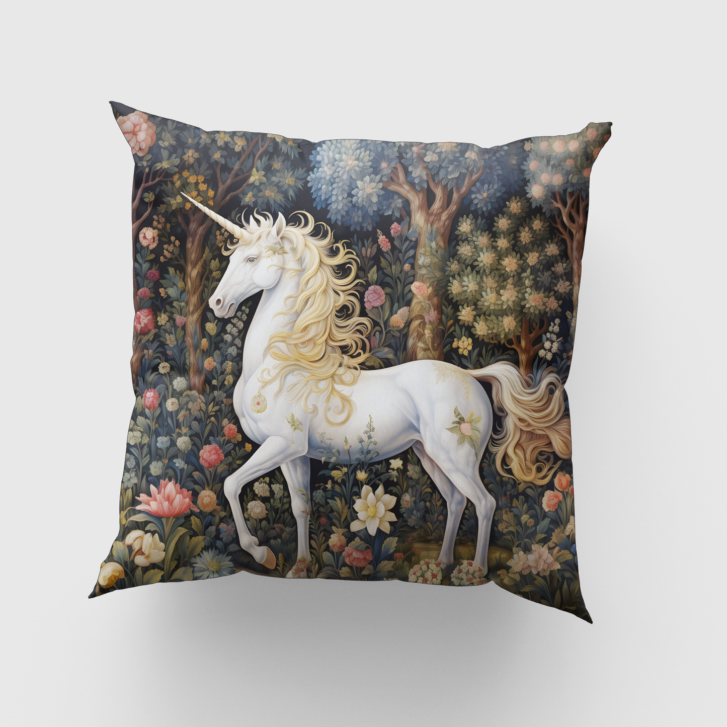 Unicorn in Forest Cushion