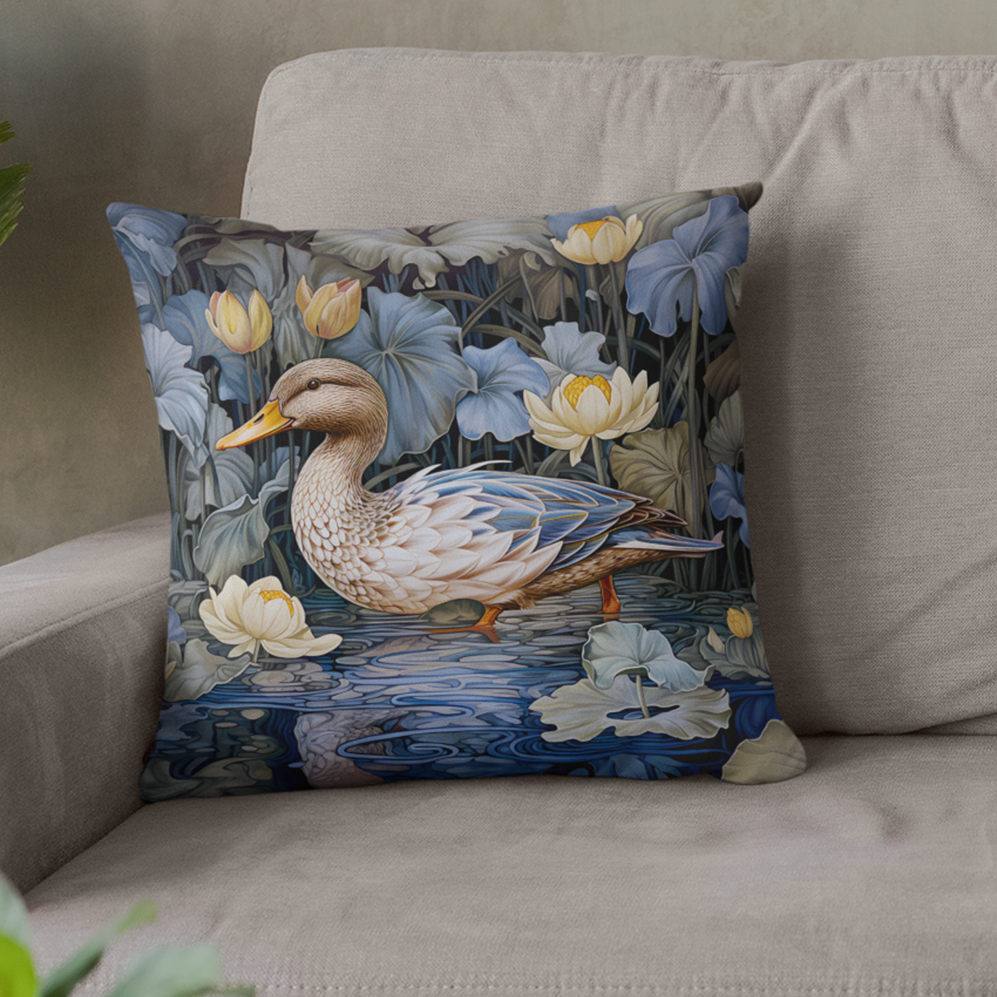 Duck in the Lake Cushion