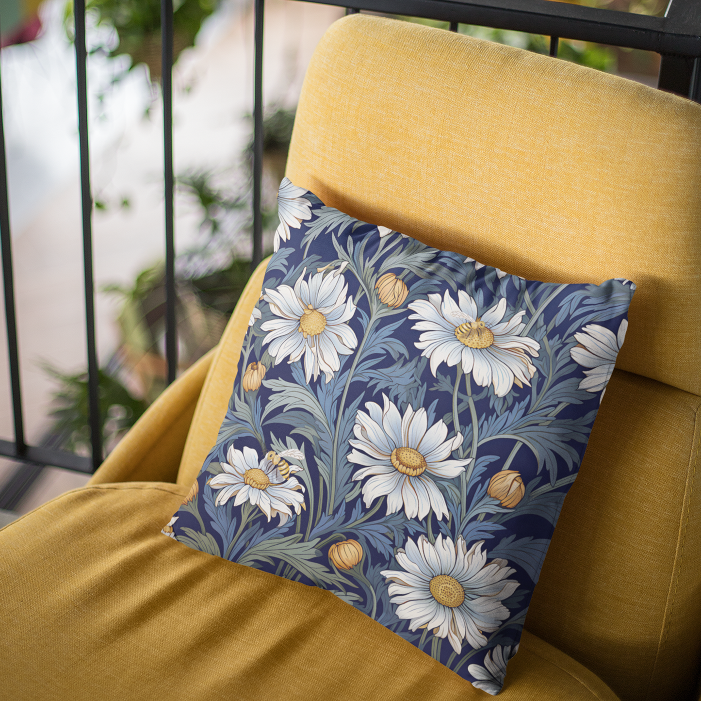 Daisy Flower Cushion