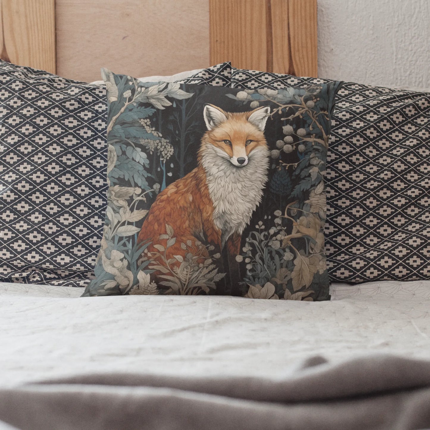 Fox in the Garden Cushion