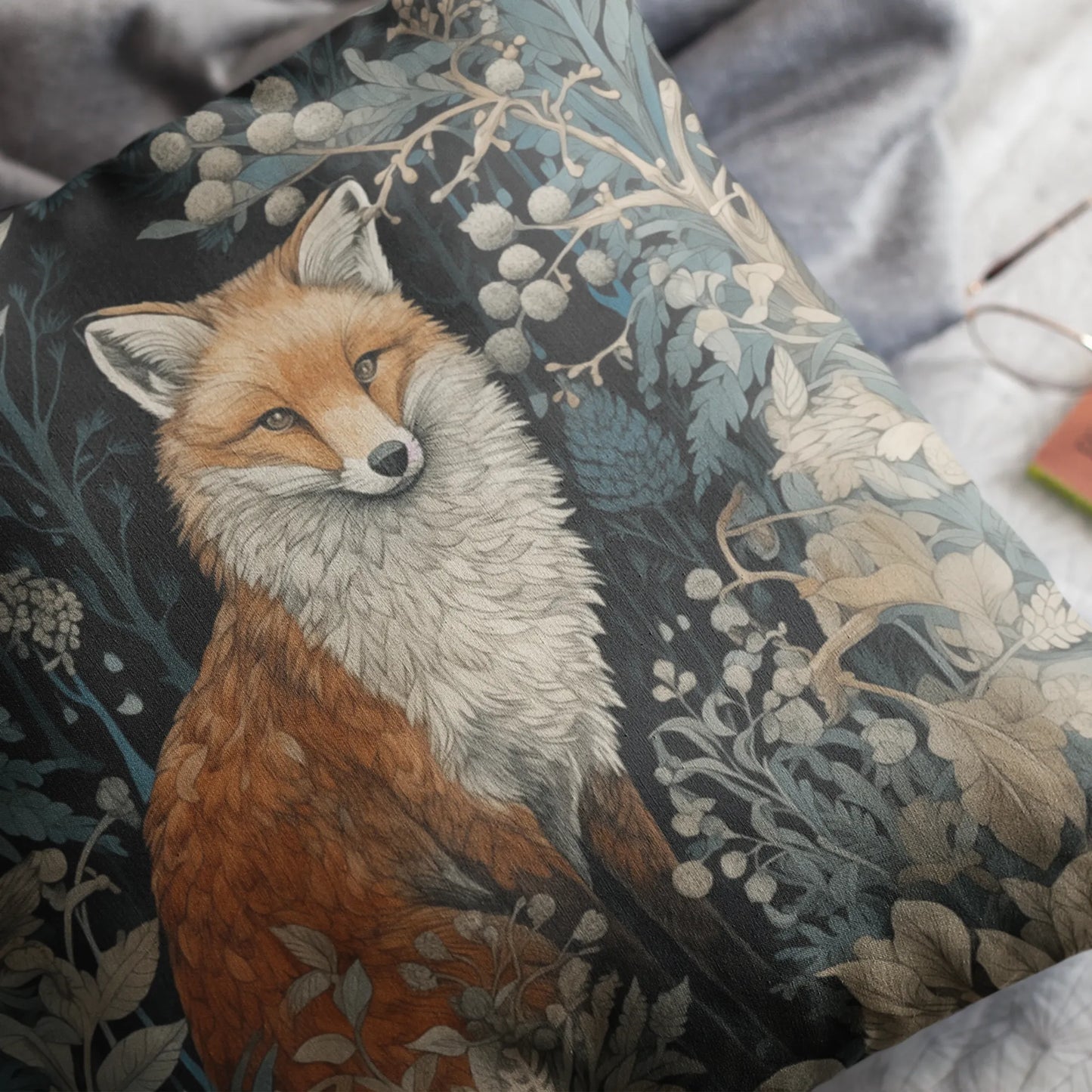 Fox in the Garden Cushion